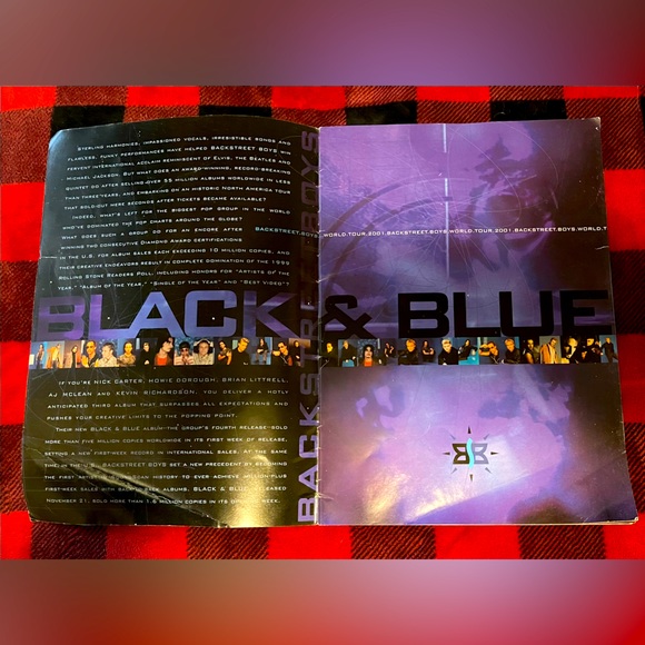 ❤️RARE AND COLLECTIBLE BACKSTREET BOYS❤️BLACK &BLUE Poster Book❤️Fantastic Buy❤️ - Picture 9 of 16